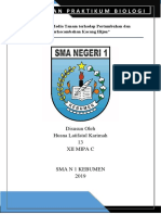 Laprak Pengaruh Media Tanam Terhadap Pertumbuhan Dan Perkecambahan Kacang Hijau