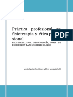 Practica Profesional en Fisioterapia y Ética Profecional