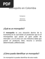 Monopolio en Colombia