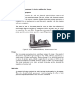 Experiment 12: Series and Parallel Pumps Introduction To The Equipment