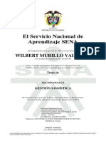 Certificado de Wilbert