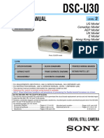 Service Manual: DSC-U30