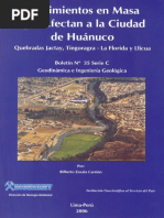 Peligros en La Ciudad de Huanuco PDF