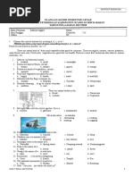 Ulangan Akhir Semester Genap Dinas Pendidikan Kabupaten Ngawi Korwil Barat TAHUN PELAJARAN 2017/2018