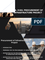 Procurement of Infrastructure Projects