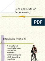 The Ins and Outs of Interviewing