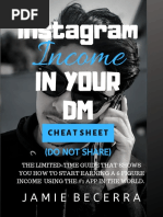 The Instant Instagram Income Cheat Sheet