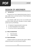 Design of Absorber: 5.1 Absorptions