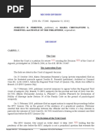 Joselito R. Pimentel, Petitioner, vs. Maria Chrysantine L. Pimentel and People of The Philippines, Respondents