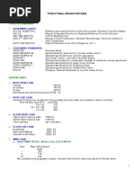 Structural Design Criteria: Codes & Standards