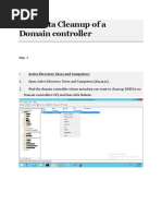 Metadata Cleanup of A Domain Controller: Active Directory Users and Computers