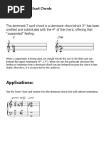 The Dominant 7 Sus4 Chords