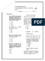 Evaluaciones Bimestrales de Grado Sexto IV Periodo