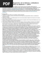 Clasificación y Diagnóstico de La Diabetes