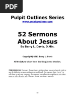 Sermon Outlines On Jesus