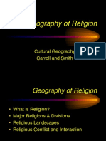 Geography of Religion: Cultural Geography Carroll and Smith