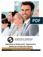 Especialista Restauracion Organizacion Gestion Produccion Culinaria PDF