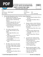 Soal PTS Bhs Inggris Kls 7 Tahun 2019-2020