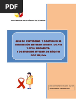 Guia de Prevención y Control de La Transmisión Materno Infantil Del Vih y Sífilis Congénita y de PDF