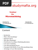 Mech MICROMACHINING PPT Mech