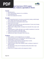 SWOT Analysis For Dairy Farm PDF