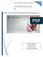 Auto Cad 2014 Practical File 1 PDF