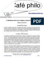 L'Athéisme Est-Il Une Religion Comme Les Autres