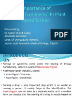 Importance of Paryayas (Synonyms) in Plant Identification