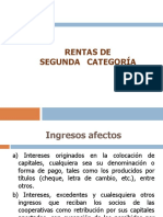 Rentas de 2da. Categoria