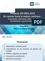 5 LUPG Proyecto ISO 9001 Presentación 04-Ene-2018