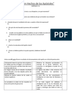 Examen Del Capitulo 5 y 6 de Hechos de Los Apóstoles