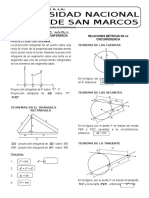 Geometría 10 Relaciones Métricas en El Triángulo Rectángulo y en La Circunferencia