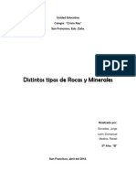 Ciencias de La Tierra - Rocas y Minerales