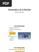 Lecture 2 Kinematics of Particle Free Falling Bodies