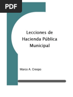 Lecciones de Hacienda Pública Municipal - Crespo