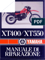 Yamaha XT 400 XT 550 - Manuale Per Officina Italiano PDF