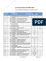 Lista de Documentos para Iso 9001