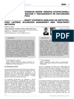 Análisis de La Evidencia Desde Terapia Ocupacional, Métodos de Valoración y Tratamiento en Esclerosis Lateral Amiotrófica (2014)