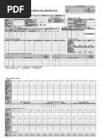 Ficha Integral de Matricula