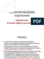 EL SENTIDO RELIGIOSO. Cap. 4 Punto de Partida