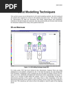 Solid Modelling Techniques