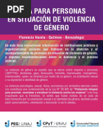 Guía para Personas en Situación de Violencia de Género