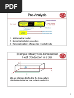 Pre-Analysis: Example: Steady One-Dimensional Heat Conduction in A Bar