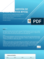 Sistema de Gestión de Bases de Datos Mysql