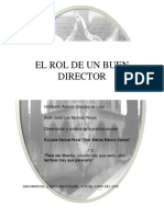 El Rol de Un Buen Director Ensayo