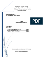 Las Operaciones de Crédito