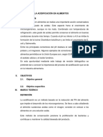 La Acidificación en Alimentos