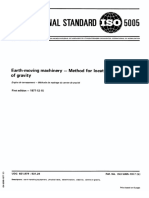 International Standard: Earth-Moving Machinery - Method For Locating The Centre of Gravity