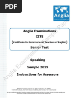 Sample Paper: Anglia Examinations Cite Senior Test