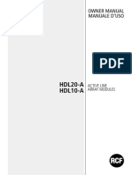 HDL20-A HDL10-A: Owner Manual Manuale D'Uso